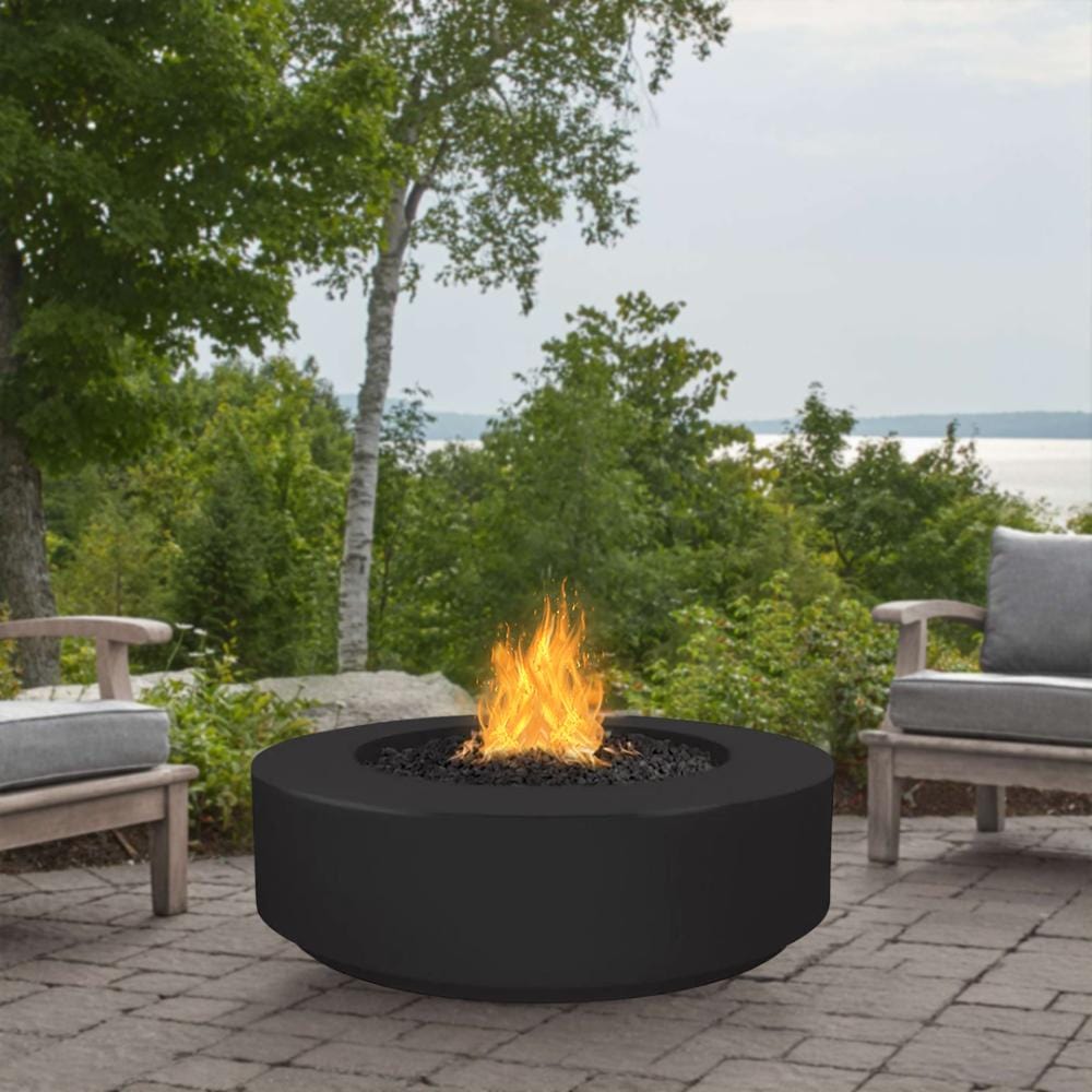 Top Fires 42" Florence GFRC Fire Pit in Black