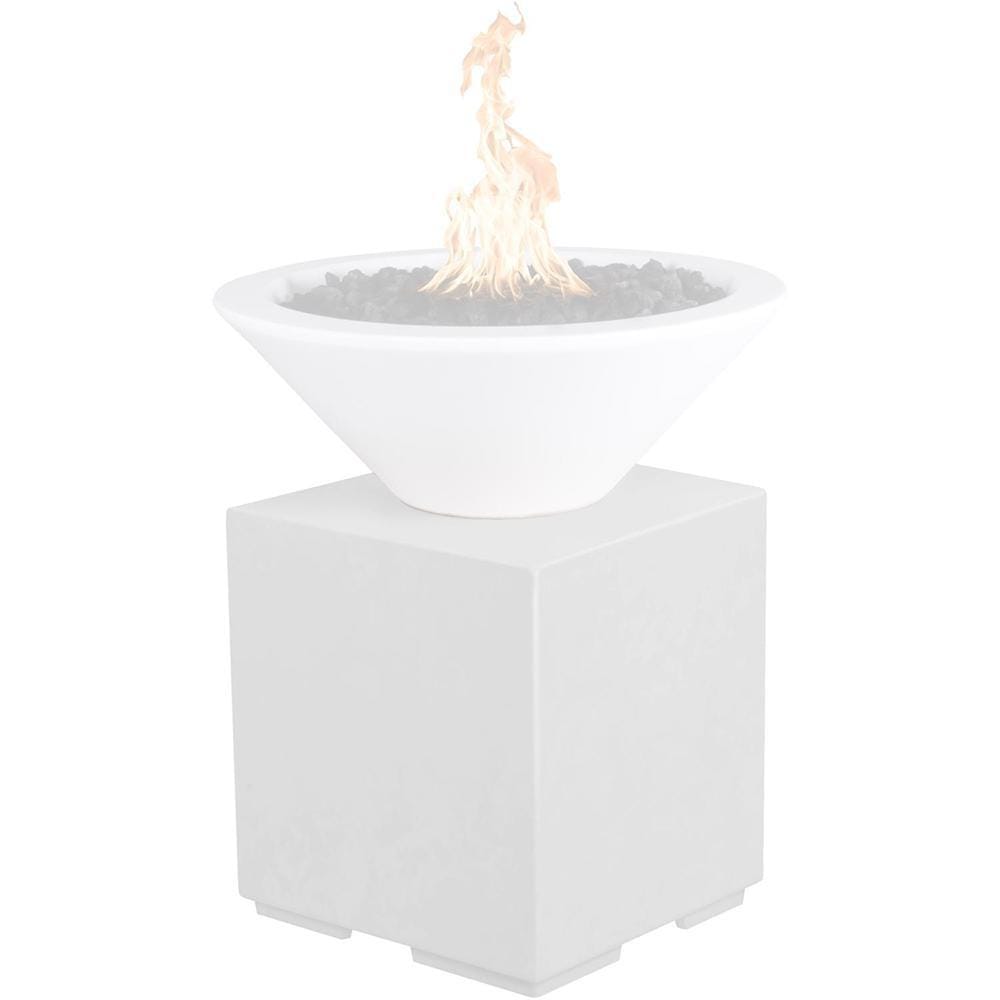 Top Fires GFRC Pillar for Fire Bowls in Limestone