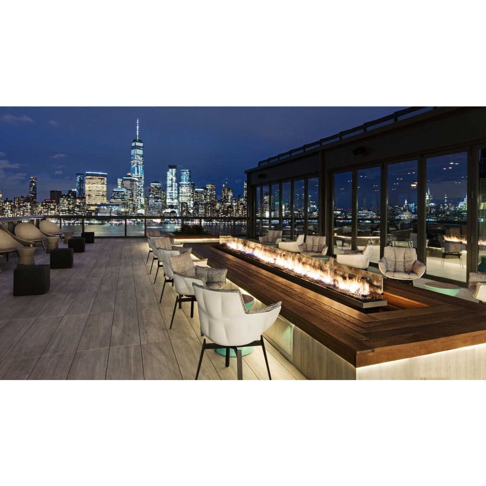 Top Fires Glass Wind Guard for Square and Rectangular Fire Pits