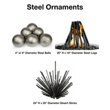 top fires steel ornaments - feature detail