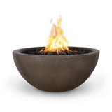 Top Fires Luna Round Concrete Gas Fire Pit Chocolate - alternate view