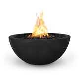 Top Fires Luna Round Concrete Gas Fire Pit - Flame Sense - installation view