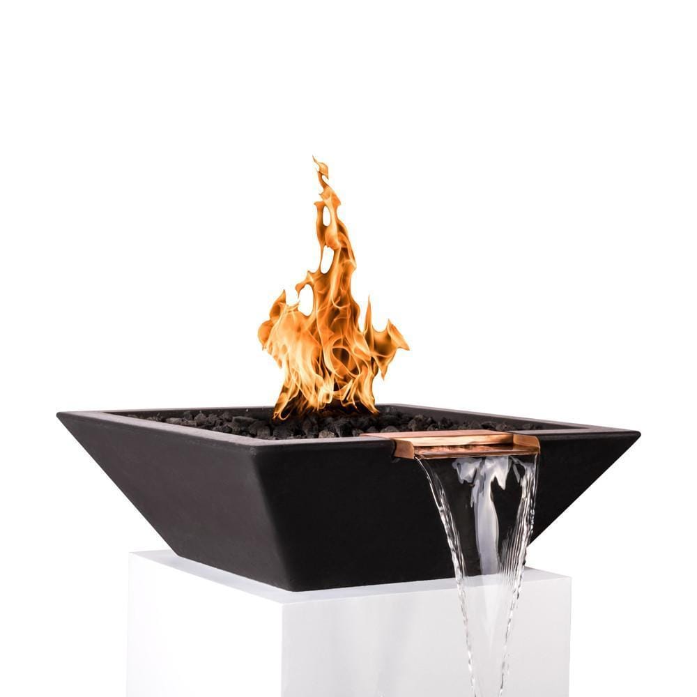 Top Fires 24&quot; Square Concrete Gas Fire and Water Bowl - Electronic (OPT-24SFWE)