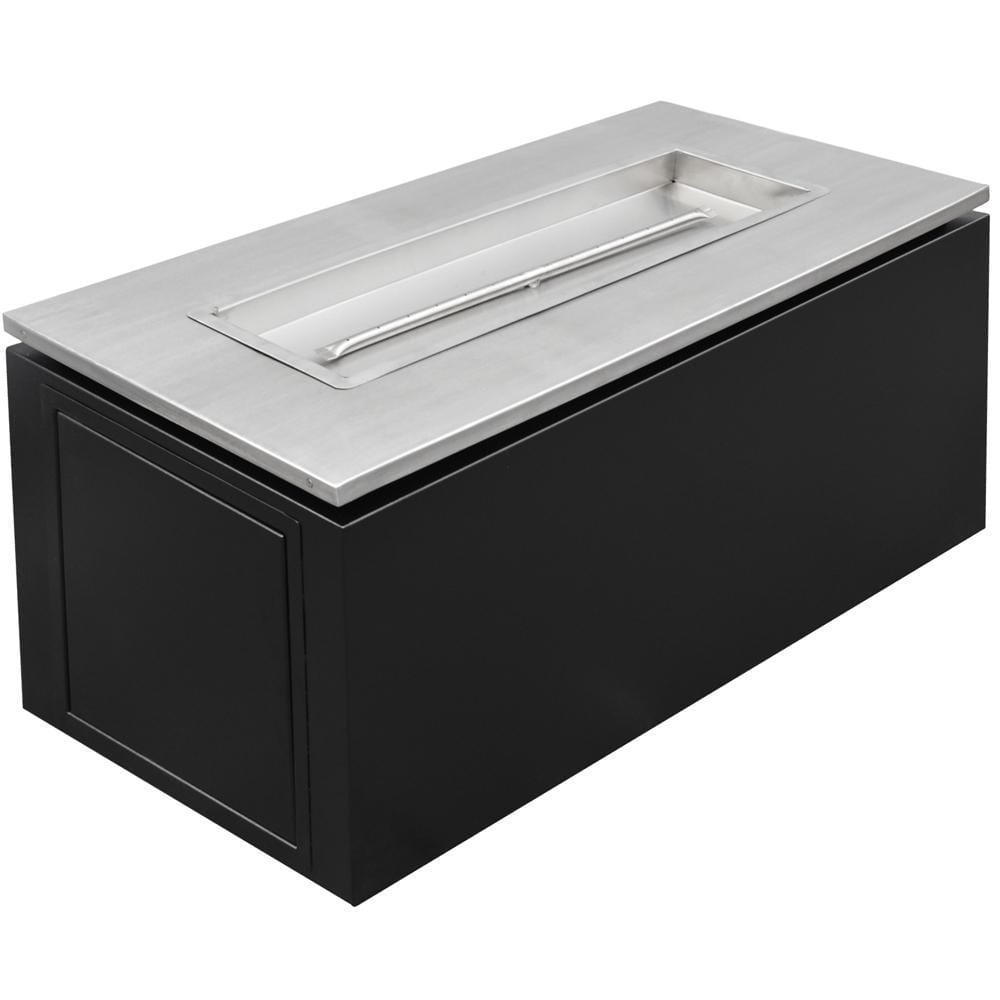 Top Fires Merona Steel Fire Pit Table in Black