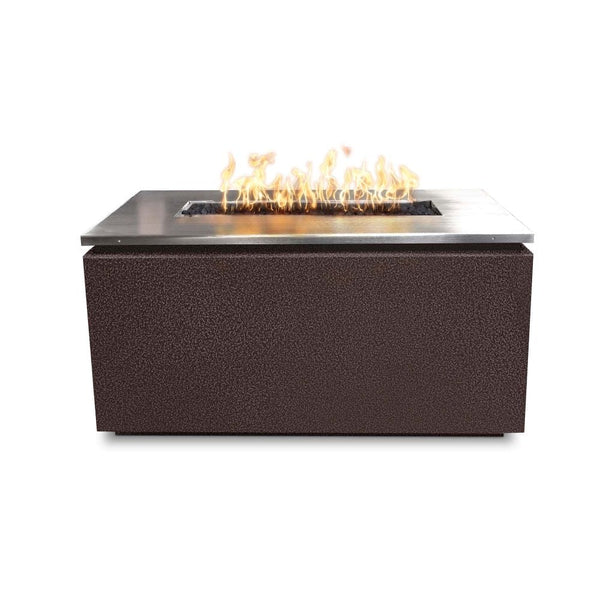 Top Fires Merona Steel Fire Pit Table in Copper Vein