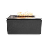 Top Fires Merona Steel Fire Pit Table in Silver Vein