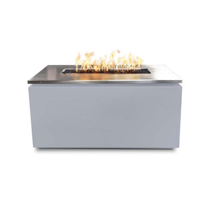 Top Fires Merona Steel Fire Pit Table in Pewter
