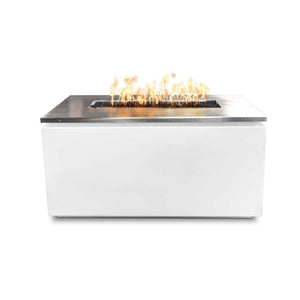 Top Fires Merona Steel Fire Pit Table in White