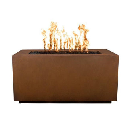 Top Fires Pismo Rectangular Corten Steel Gas Fire Pit