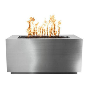 Top Fires Pismo Rectangular Stainless Steel Gas Fire Pit