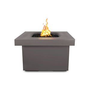 Top Fires Ramona 36-Inch Square GFRC Gas Fire Pit Table in Chestnut