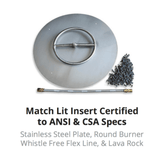 match lit ignition ansi and csa certified