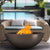 Top Fires Sedona Round GFRC Gas Fire Bowl in Chocolate