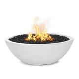 Top Fires Sedona Round GFRC Gas Fire Pit in Limestone