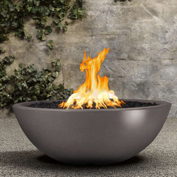 Top Fires Sedona Chestnut GFRC Gas Fire Bowl  by the Wall