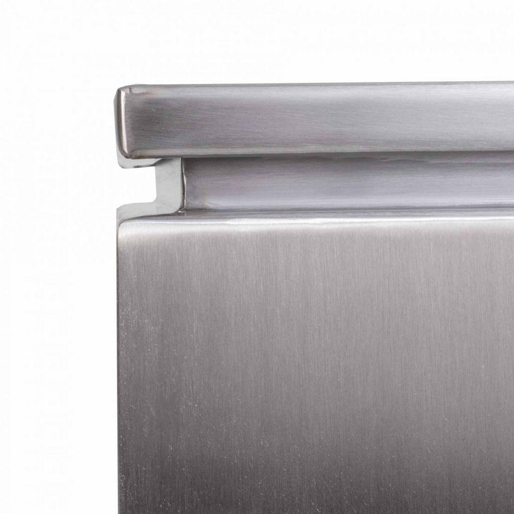 Top Fires Stainless Steel  Propane Tank Enclosure - side view