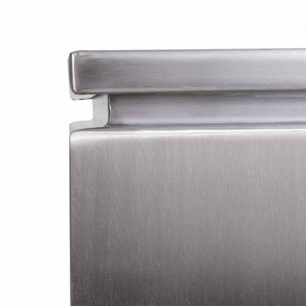 Top Fires Stainless Steel  Propane Tank Enclosure - side view