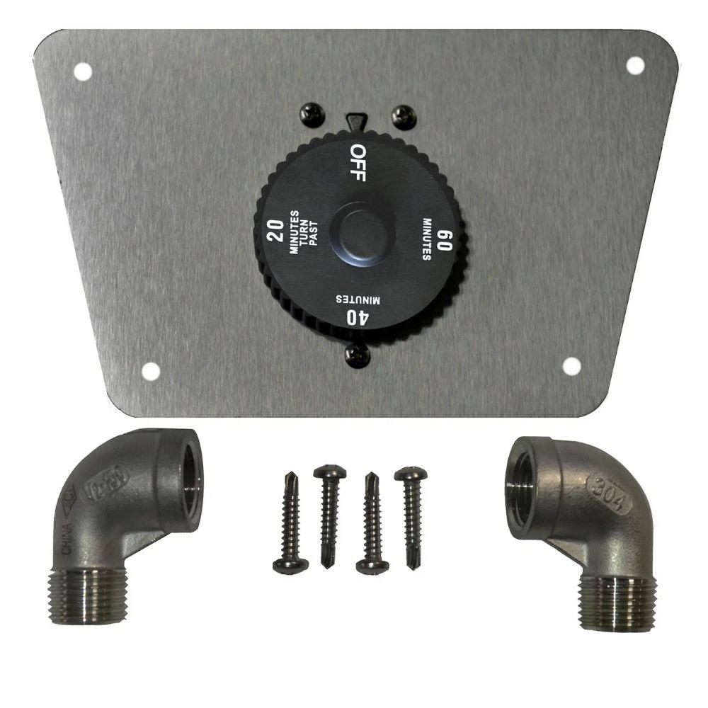 Top Fires 1 HOUR GAS TIMER &amp; MOUNTING PLATE