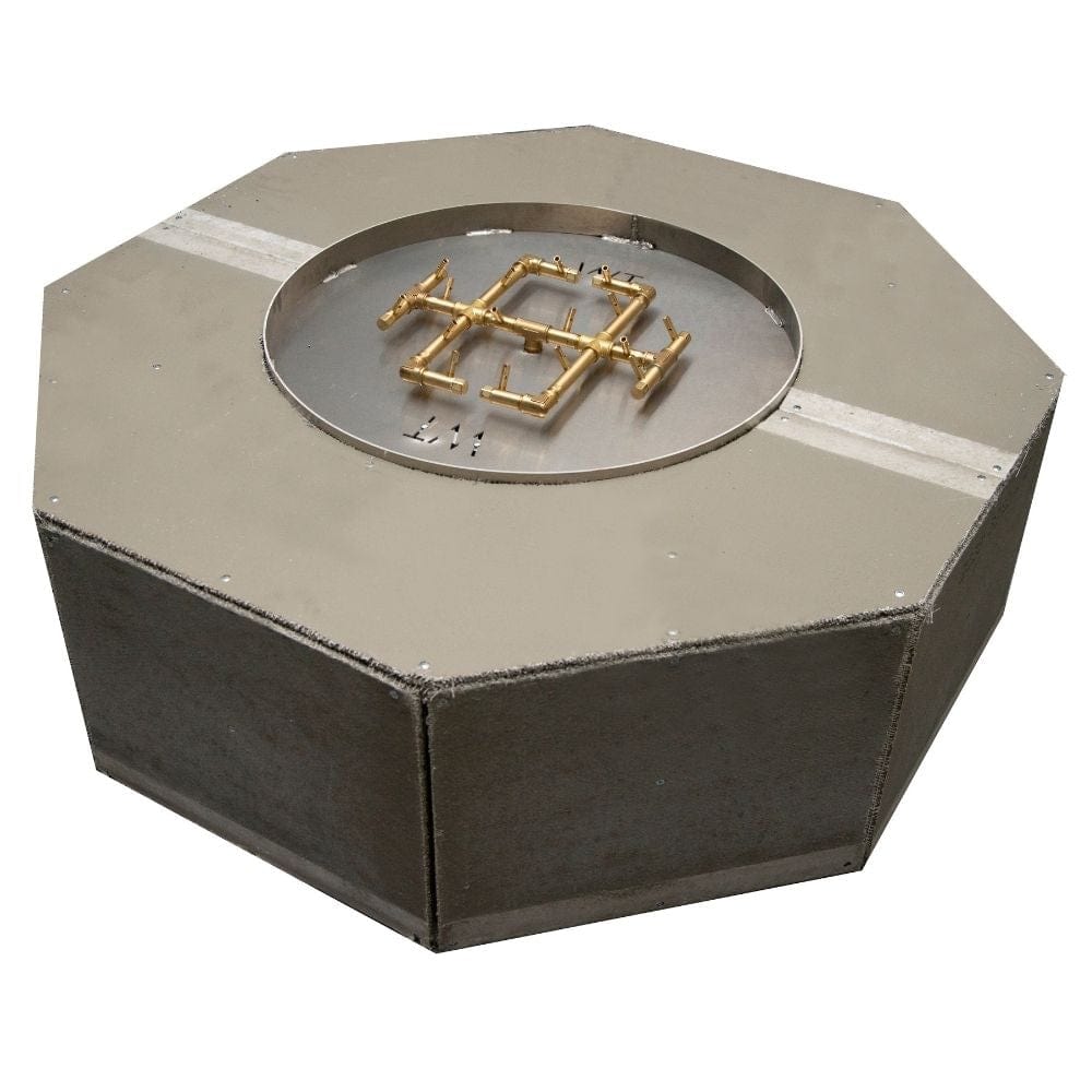 Warming Trends Ready to Finish Octagon Gas Fire Pit - Patio